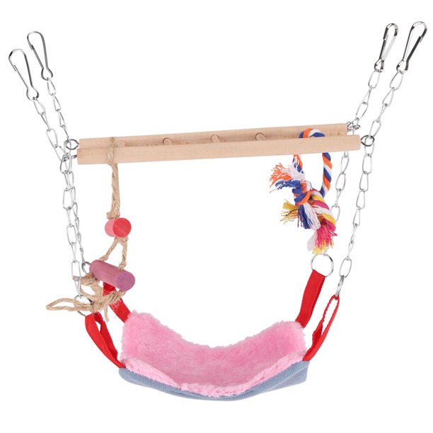 Parrot Swing Bed, Parrot Climbing Toy, Hanging Decor Swing Ladder Colorful Birds Para Mascotas Pequeñas
