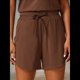 thumbnail image 4 of Pantalones Cortos Deportivos con Cordón para Mujer, de Cintura Alta, para Hacer Ejercicio en Verano, con Bolsillos. Sepia M, 4 of 7