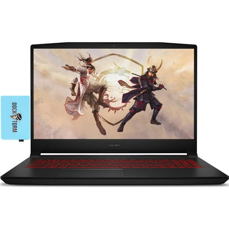 MSI Katana GF66 12UE-603 15.6" 144Hz FHD IPS Gaming Laptop (Intel i7-12700H 14-Core 2.70GHz, 16GB RAM, 512GB PCIe SSD, GeForce RTX 3060 6GB, Backlit KYB, WiFi 6, BT 5.2, Win10P) w/Dockztorm Dock