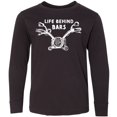 thumbnail image 3 of Inktastic Life Behind Bars Motorcycle Long Sleeve Youth T-Shirt, 3 of 5