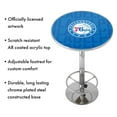 thumbnail image 4 of Philadelphia 76ers City Bar Table with Adjustable Footrest and Acrylic Top, 4 of 5