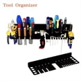 thumbnail image 3 of Screwdrivers Tool Holder Hammer Pliers Wall Mounted Metal Storage Rack Organizer Workshop Workbench Small Tool Storage,1 x Holder,Black, 3 of 6
