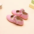 thumbnail image 5 of Virmaxy Toddler Baby Girls Dress Shoes PU Leather Mary Jane Shoes Beautiful Flower Decorative Shoes Anti Skid College Style Princess Flat Shoes Summer Outdoor Casual Shoes Pink 6, 5 of 9