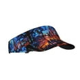 thumbnail image 1 of Fotbe Magical Stained Glass Castle Visera Deportiva con Diseño, Gorra Abierta Ajustable de Algodón para Mujer y Hombre, 1 of 7