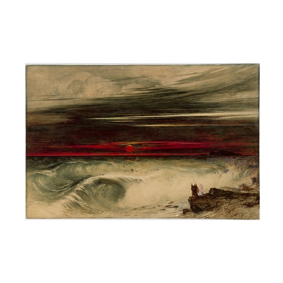 John Martin 'The Destruction of Pharaoh's Host, 1836' Canvas Art - 19 x 12 Inches