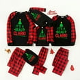 thumbnail image 2 of Funny Black And Red Plaid Christmas Pajamas With Plus Size, Two-pieces, Size NB-Men 6XL, 2 of 7