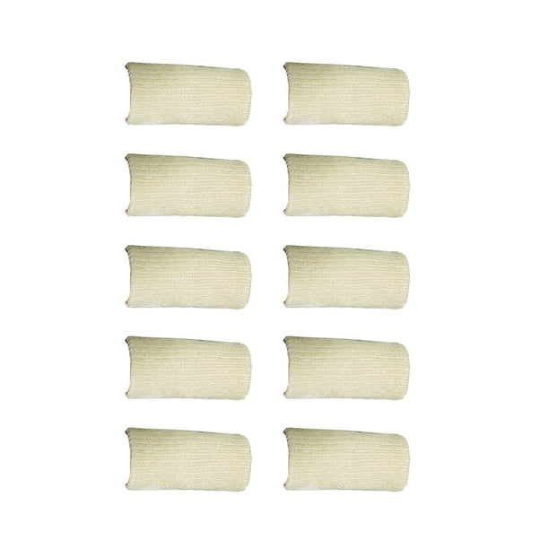 Jumpingount 10 piezas de funda para la yema del dedo, Protector de articulación de la mano transpirable, soporte, mangas antideslizantes, ejercicio Suministros de ortodoncia Color de piel Jumpingount CE015206-04