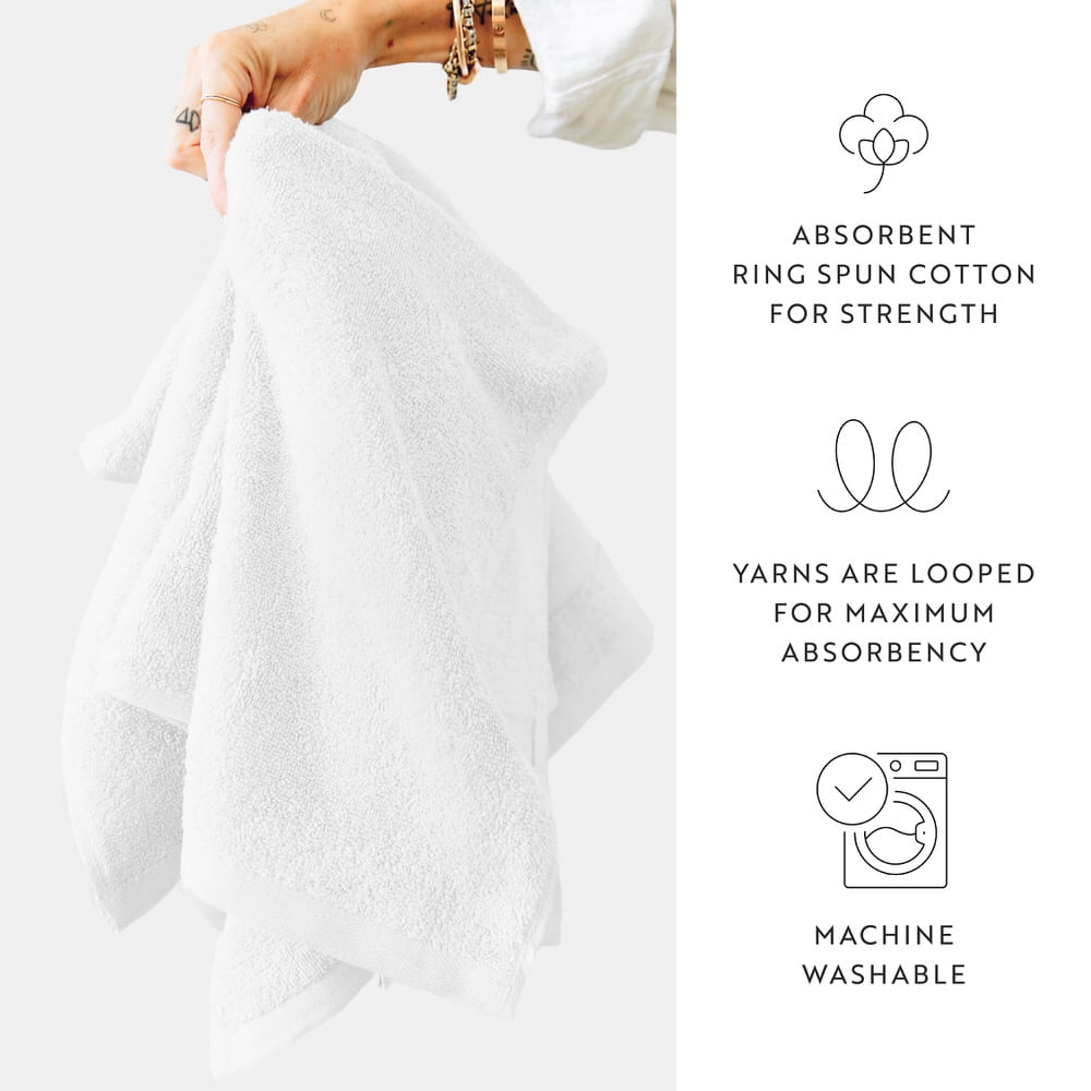 Noble Linens 6 pack Cotton Washcloths