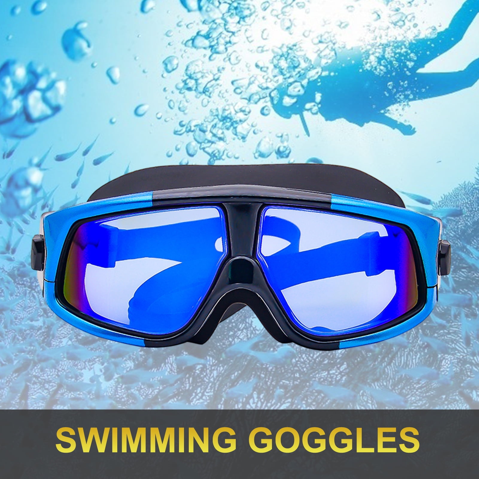 Details about  / Swimming Pool Silicone Snorkeling Swim Goggles for Swimming Underwater