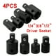thumbnail image 4 of Reductor de adaptador de enchufe de impacto, 4 Uds., 1/4 pulgadas, 3/8 pulgadas, 1/2 pulgadas, conv Tomshoo  Llave de vaso, 4 of 7