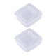 thumbnail image 1 of Contenedor de alimentos para refrigerador apilable, 2 uds., contenedores de almacenamiento de plástico herméticos para alimentos, transparente con tap, 1 of 4