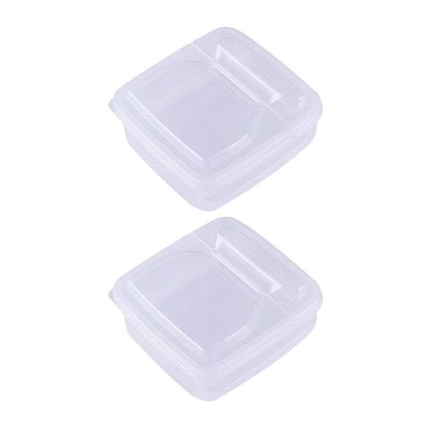 Contenedor de alimentos para refrigerador apilable, 2 uds., contenedores de almacenamiento de plástico herméticos para alimentos, transparente con tap
