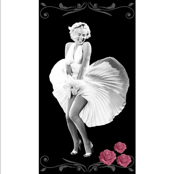 Marilyn Monroe OVERSIZED Beach Towel 40" x 72" Subway Grate Teens Adults