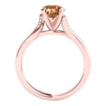 thumbnail image 3 of Aonejewelry 1 Ct. Ttw Halo Interwined Design Morganite and Diamond Engagement Ring Crafted In 14k Solid Rose Gold, 3 of 4
