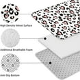 thumbnail image 5 of Pink and Black Of Leopard Print Bathroom Rugs Sets 3 Piece,Toilet Cover Set,Absorbent Non Slip Bathroom Mats Sets with U-Shaped Contour Rug Toilet Rug Set, 5 of 5