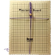 BEADSMITH Beadaholique Macrame Board for Braiding, 14 by 10-Inch