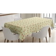 thumbnail image 1 of Ambesonne Ladybug Tablecloth Rectangular Table Cover, Daisy and Bugs Pattern, 60"x90", Pale Yellow White, 1 of 3