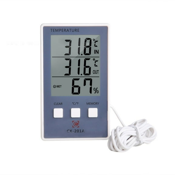 Indoor And Outdoor Electronic Thermometer And Hygrometer Fish Tank Thermometer Smile Home