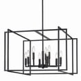 thumbnail image 2 of Chandelier 9 Light Steel in Variety Of Style 17.5 inches High By 26 inches Wide-Black Finish-Matte Black Shade Color Bailey Street Home, 2 of 5