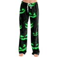 thumbnail image 4 of Green 2026 Lounge Pj Bottoms Wide Leg Sleep Pant Stretch Lounge Pants Comfy Pjs Sleep Bottoms Soft Pajama Pants Cute Trousers Loose Palazzo S, 4 of 5