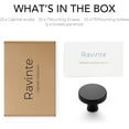 thumbnail image 4 of Ravinte 25 Pack Drawer Pulls 1-1/4 Inch Kitchen Cabinet Knobs Solid Round Dresser Drawer Knobs Matte Black Dresser Knobs Drawer Knobs Simple Cabinet Hardware For Cupboard Drawer Pulls, 4 of 5