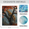 thumbnail image 3 of Diamond Art Kits for Adults - 5d Leopard Autumn Tree Mountain Scene Diamond Painting for Adults, Diamond Art for Adults Beginners, Diamond Painting Kits for Adults for Home Wall Decor, 3 of 7
