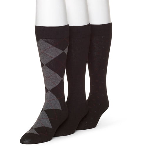 Men's Argyle Dress Fashion Socks, 3Pairs