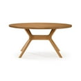 thumbnail image 4 of Plank+Beam 62" Verso Oval Dining Table for 4, Solid Wood Kitchen Table for Dinner Room, Pecan, 4 of 11