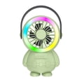 thumbnail image 3 of Rewenti Astronaut Usb Fan with Colorful Night Light, Desktop Fan 3-Speed Rechargeable for Home office Dorm, 3 of 5