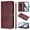 Wine Red, variant on for Boost Summit 5 Wallet Case, Leather Multiple Card Stand Business Protective Phone Cover
