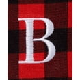 thumbnail image 3 of Women's Monogram Red Buffalo Plaid Tote Bag with Matching Purse Set, 3 of 13