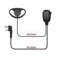 thumbnail image 2 of Auriculares Walkie Talkie Retevis en forma de D con micrófono de 2 pines (paquete de 10), 2 of 9