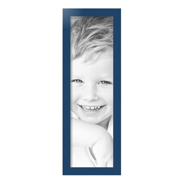 ArtToFrames 8" x 27" Blue Picture Frame, 8x27 inch Blue MDF Poster Frame (WOM-4118), Pack