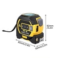 thumbnail image 2 of 3 in 1 Laser Distance Meters Laser Rangefinder LCD Digital Display Benchmark Compensation Distance Meters Self-locking 5M Tape, 2 of 5