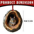 thumbnail image 3 of Animal Christmas Ornament, 2025 Woodland Animal Christmas Ornaments, Forest Animal Decor, Visually 3D Acrylic Christmas Hanging Ornaments for Christmas Tree, Lively Christmas with Animals(K), 3 of 9