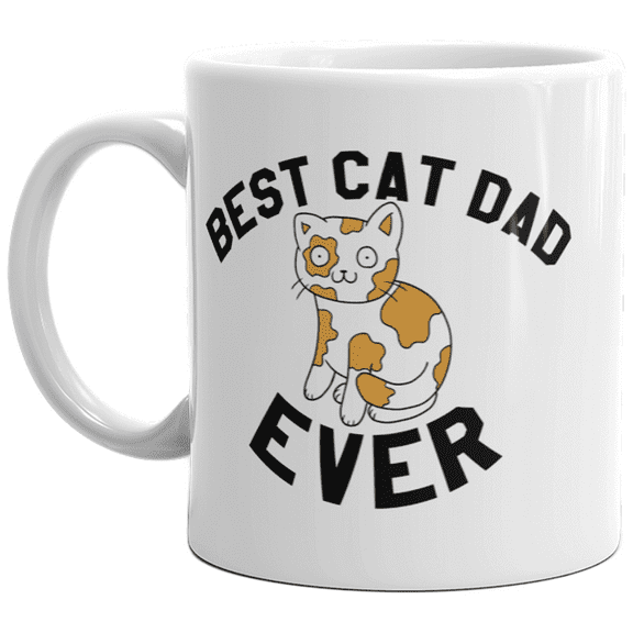 Best Cat Dad Ever Mug Funny Pet Kitty Animal Lover Furbaby Coffee Cup - 11oz