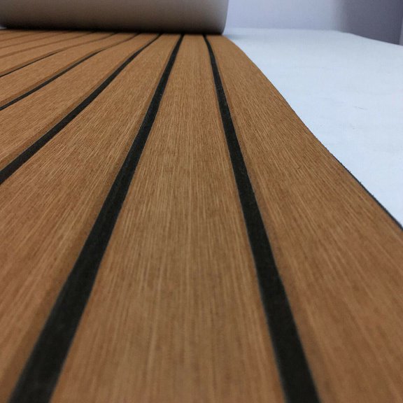 EXHUMKY Brown Non- Boat Floor Mat, Marine Deck Carpet, 1 Pc, Easy to Clean and Install