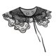 thumbnail image 4 of Collar de encaje Sunnimix cuello falso floral gasa negro, 4 of 8
