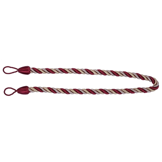 Piwvid Hand Knitting Ropes Tie Backs for Curtains, Curtain Tiebacks Ropes, Decorative Handmade Tie Backs Boho Curtain Holdbacks Holders Cord for Window Sheer Drapes Indoor Outdoor