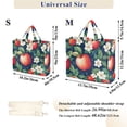 thumbnail image 2 of FORMRS Womens Corduroy Tote Bag Crossbody Shoulder Handbag with Pocket, Blue Apple Pattern, 2 of 7