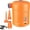 Orange Color, variant on Electric Air Inflator with 5200mAh Large Battery Electric Pumps for Yogas Ball Pool Float Multiple Nozzle Attachments