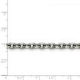 thumbnail image 3 of White Stainless Steel necklace Cable chain 24 in 5.3 mm, 3 of 3
