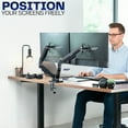 thumbnail image 5 of Dual Monitor Mechanical Spring Desk Mount Stand | Fits Screens up to 32", 5 of 8