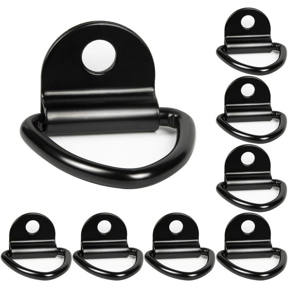 Pcs Black D Ring Tie Down Hooks for with Rack Kayaks Boats Cano毛 Pendants Trailers Pickups Trucks Cars Garden