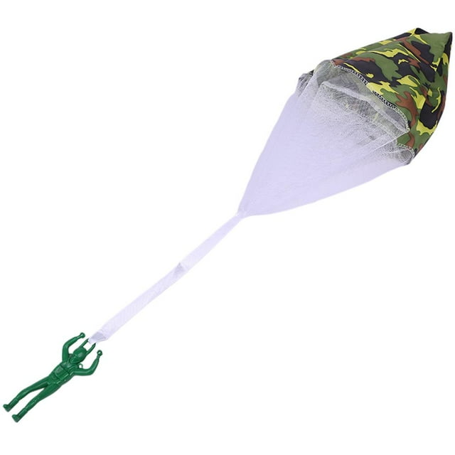 Parachute Toys Hand Throw Flying Parachutes Parachute Green, 48cm Green