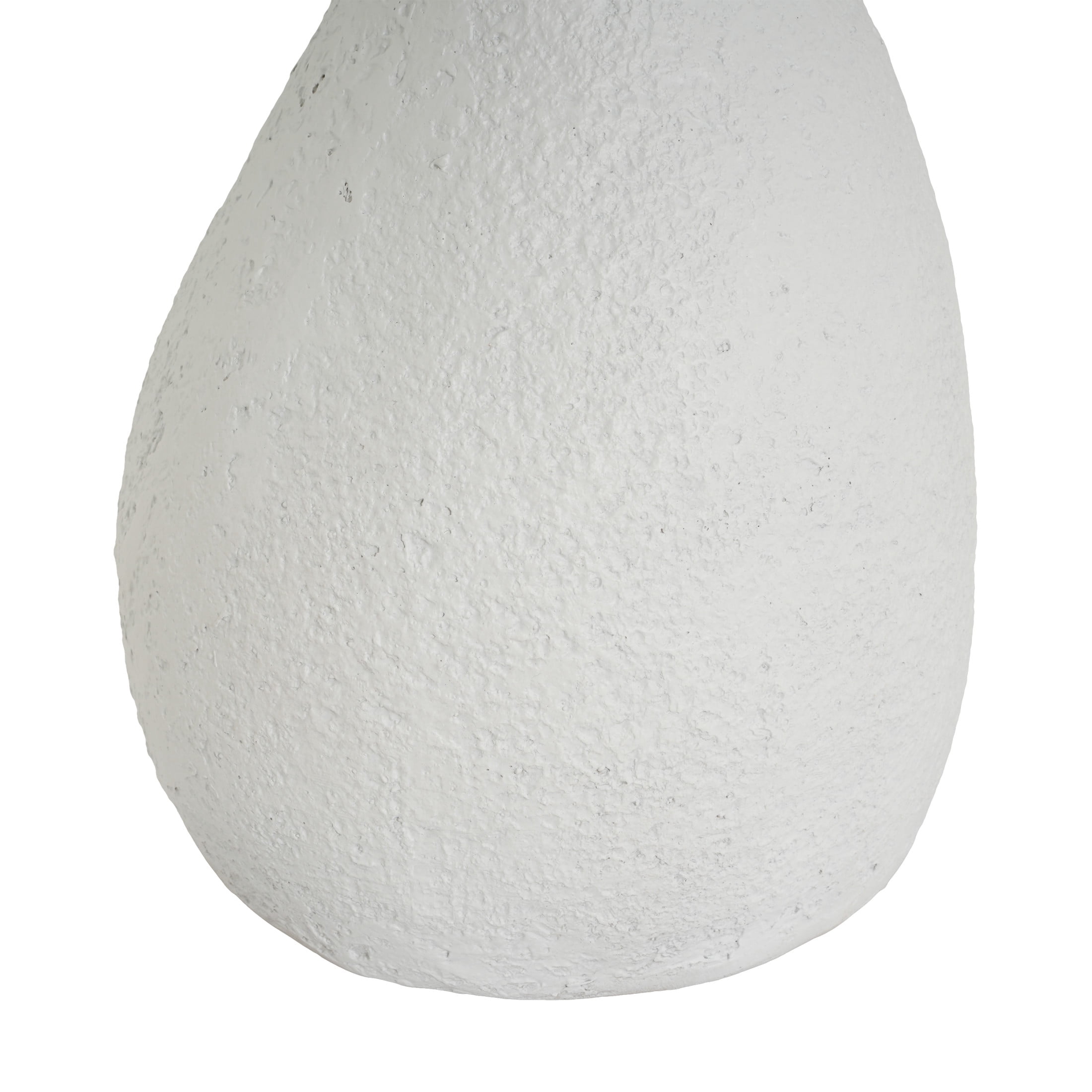 Christopher Knight Home Outdoor Patio Vase-Shaped MGO Accent Side Table, Stone-Look Design, White