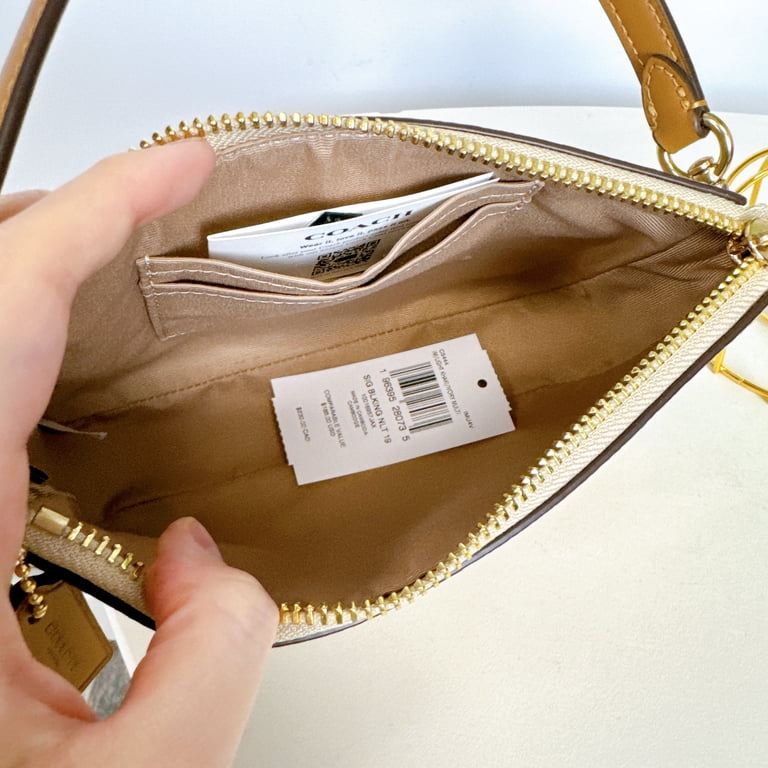 Coach CS444 Nolita 19 Signature Canvas in Light Khaki Ivory Multi