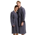thumbnail image 3 of Women’s Long Waffle Robe - Lightweight 100% Cotton, 3 of 4