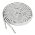 thumbnail image 1 of 2 Pares De Cordonas Cintilla Agujetas De Capa Doble Gruesas Planas Huecas Unisexo uxcell Gris Blanco 100cm, 1 of 4