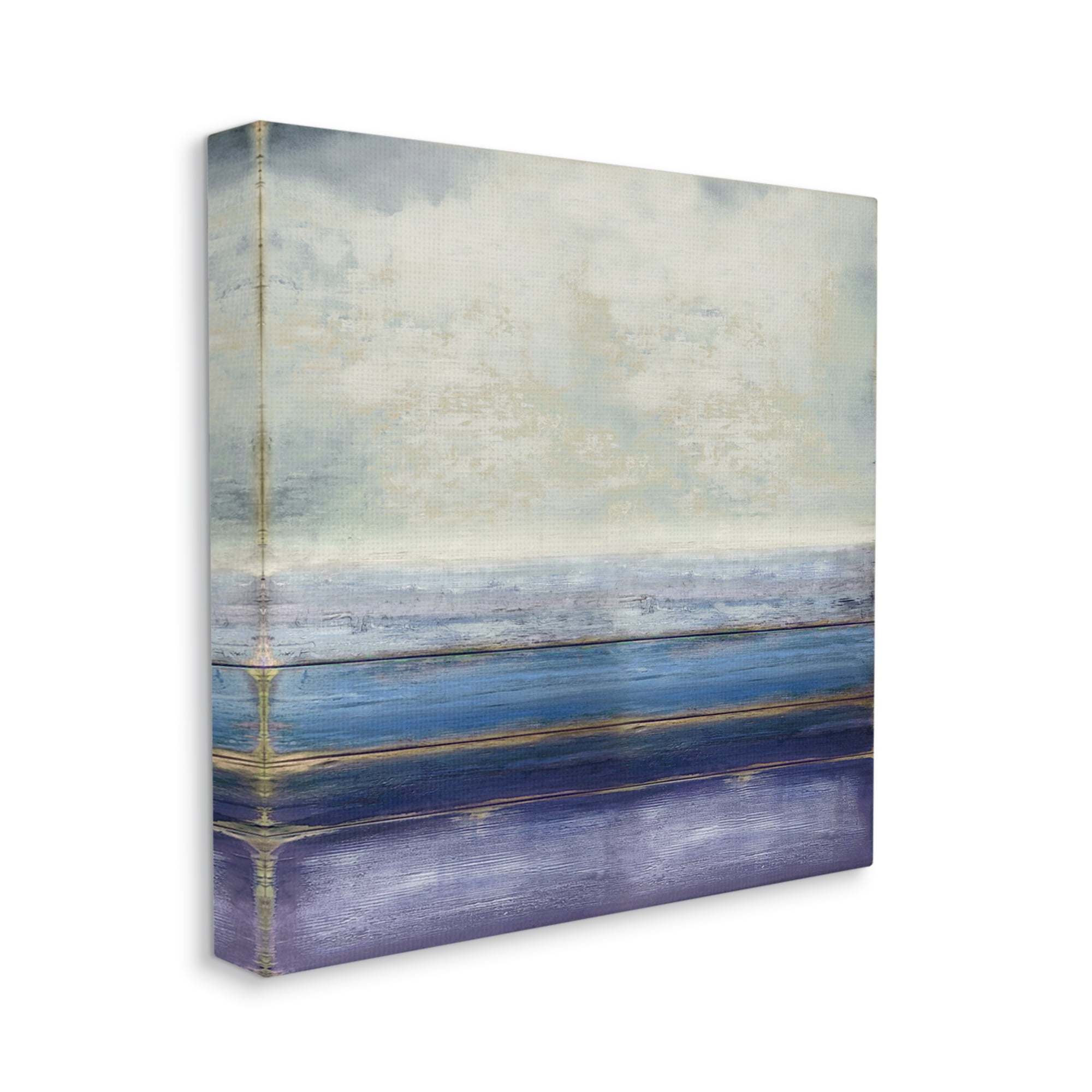 Stupell Industries Tranquil Ocean Landscape Abstract Heavy Clouds Scene Painting Gallery Wrapped Canvas Print Wall Art, Design by Taylor Hamilton